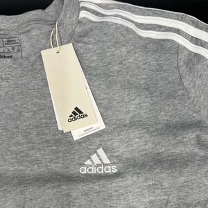 New Adidas loose fit  T-shirt dress. Heather grey and white size‎ 1X . NWT